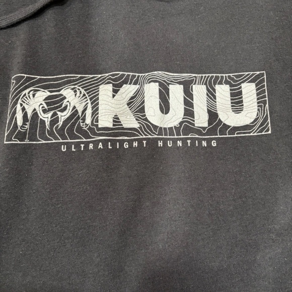 KUIU Woman’s Topo Block Logo Hoodie Black XL EUC - Picture 3 of 9